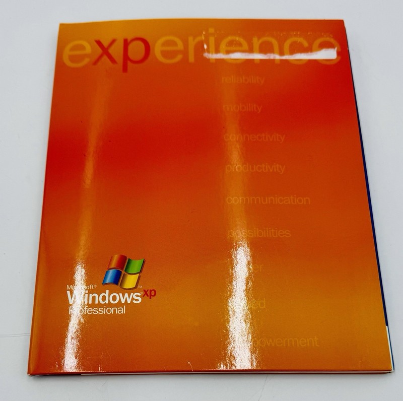 Microsoft Windows XP Professional Big Box Retail Version Vintage Software w/Key