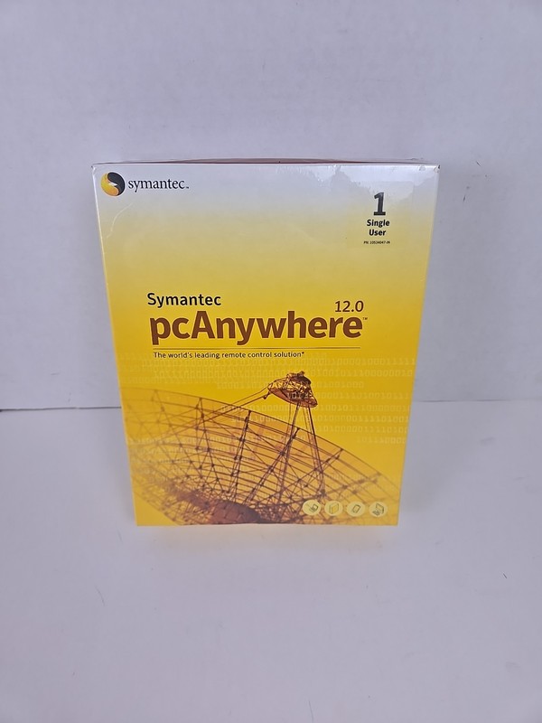 Symantec pcAnywhere 12.0 – Single User Remote Control Software (Brand New)