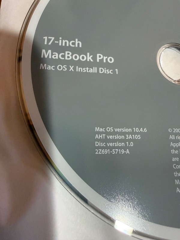 Mac Pro OS X Install Disc 1 & 2 Version 10.4.6 2006