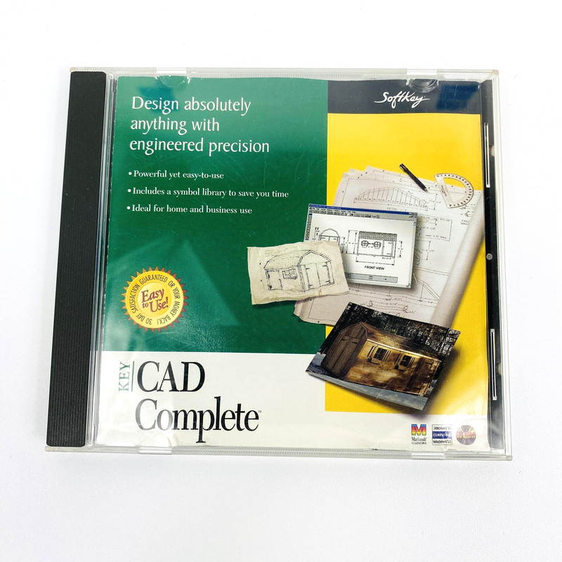 Vtg Key CAD Complete Software CD-ROM Windows Mac Architecture Design Drafting