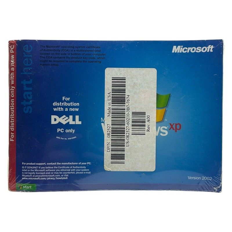 Microsoft Windows XP Professional SP 1a Dell Reinstallation CD 2002 New Sealed