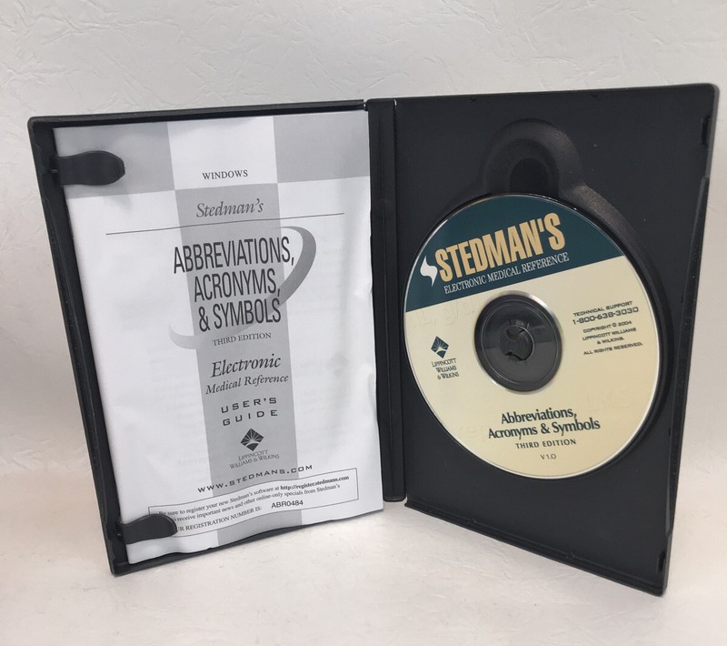 Lot of 4 Different Stedman's Third Edition Words CD-ROM CD Sets 2004 gallery