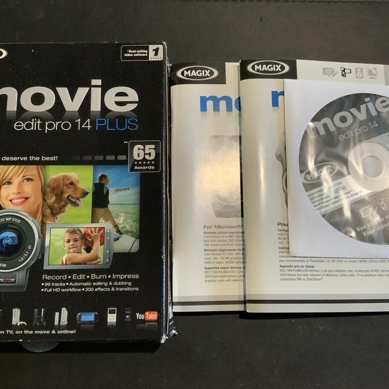 Magix Movie Edit Pro 14 Plus Record Edit Burn Impress Windows