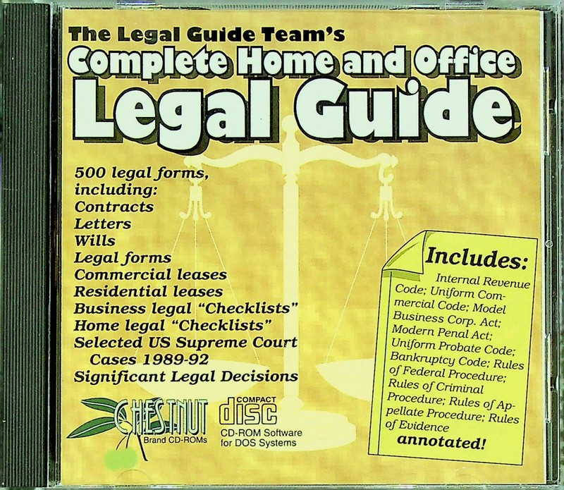 Complete Home and Office Legal Guide - CD for PC (1993) - Unused