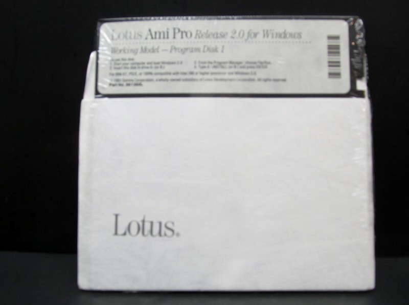 Lotus Ami Pro, Release 2.0 For Windows, IBM Compatible, 5.25 Disks, NEW & Sealed