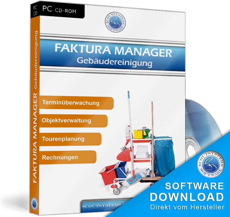 Invoice Manager Glass & Building Cleaning Software, Program without additional costs, IT