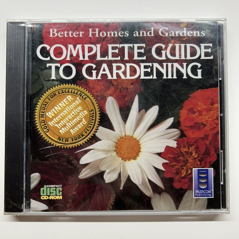 Better Homes & Gardens Complete Guide To Gardening PC CD Learn Plants Vegetables