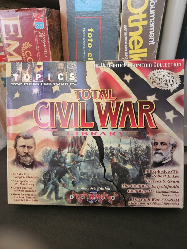 PC Big Box Total Civil War Library PC CD-ROM 5 Disc Set - NEW War Games 1997