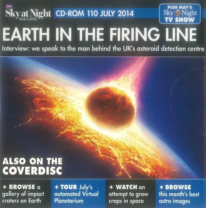 BBC Sky at Night CD-ROM, Earth in the Firing Line, #110 July 2014, Windows, Mac