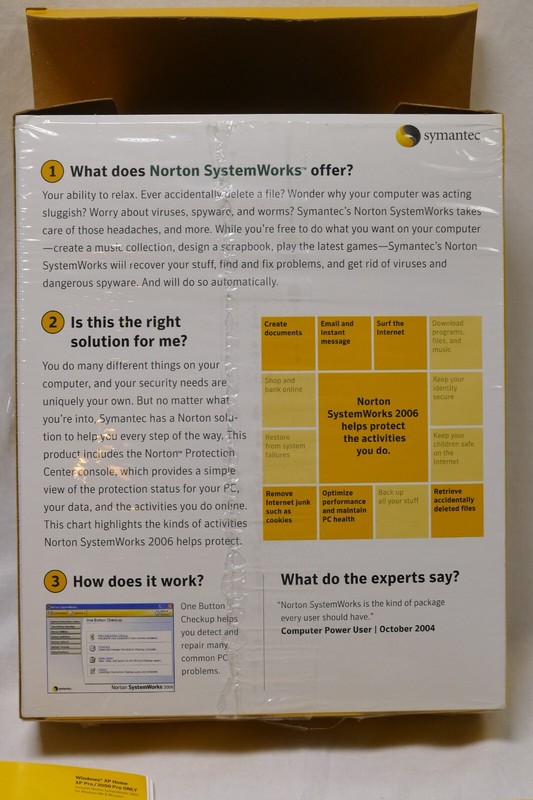 Symantec Norton System Works 2006 CD Win ME Win 98, Win XP and Windows 2000 gallery