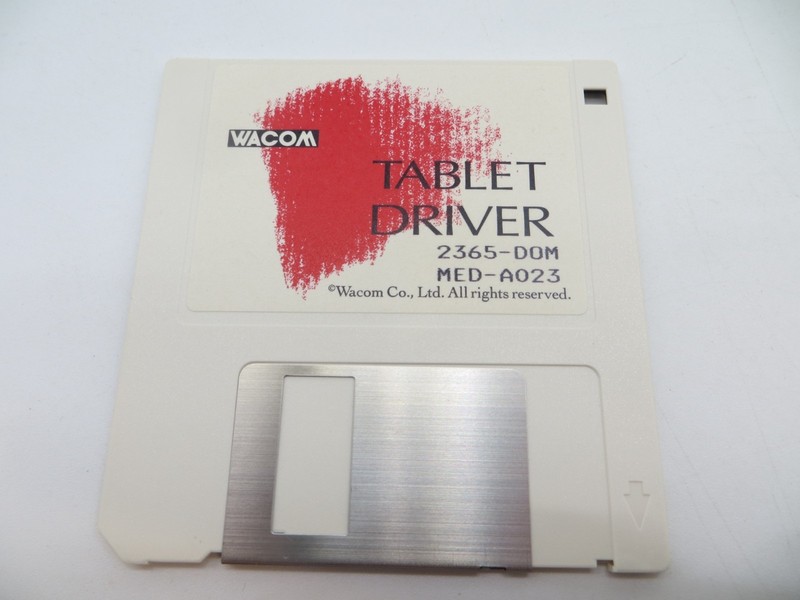 WACOM TABLET DRIVER 3.5″ Floppy Disk 2365-DOM MED-A023 vintage computer disc