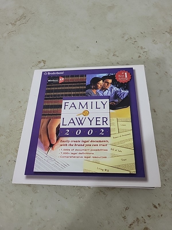 Family Lawyer 2002 PC CD design print legal documents law forms templates & more