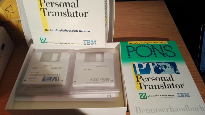 PONS Personal Translator German-English on Floppy Disks for Windows 3.1 or 95