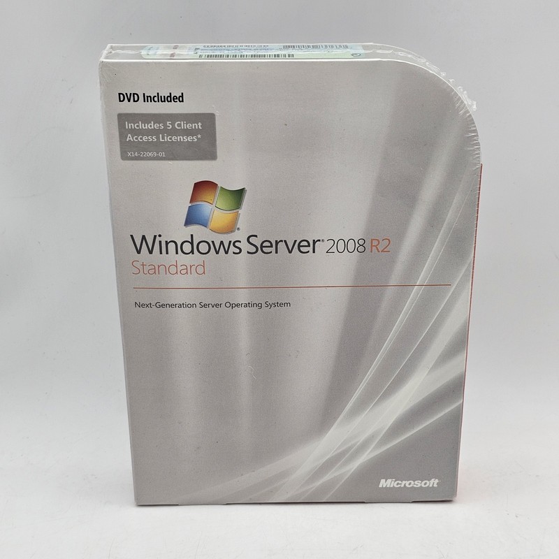 Microsoft Windows Server 2008 R2 Standard,SKU P73-04754,64-Bit,Full Retail,5 CAL