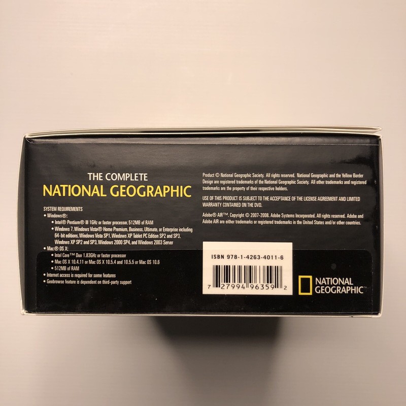 The Complete National Geographic (PC 7/Vista/2000 + MAC DVD-ROM, 2008, 6-Discs) gallery