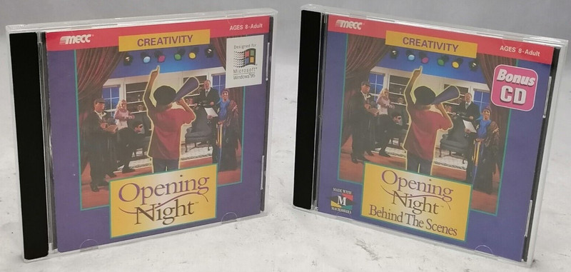 Vintage 1995 MECC Opening Night Disk Set
