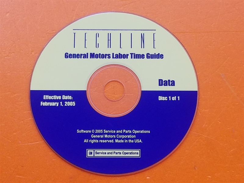 ⭐️⭐️⭐️⭐️⭐️ PC Software CD Disc Techline General Motors Labor Time Guide 2005