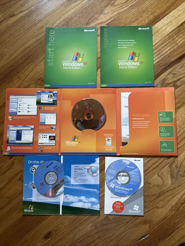 Microsoft Windows XP Home Edition Upgrade with Service Pack 2 CD-ROM Used