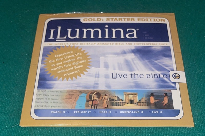 ILumina Gold Starter Edition Live the Bible Animated Bible Software 2004 Sealed