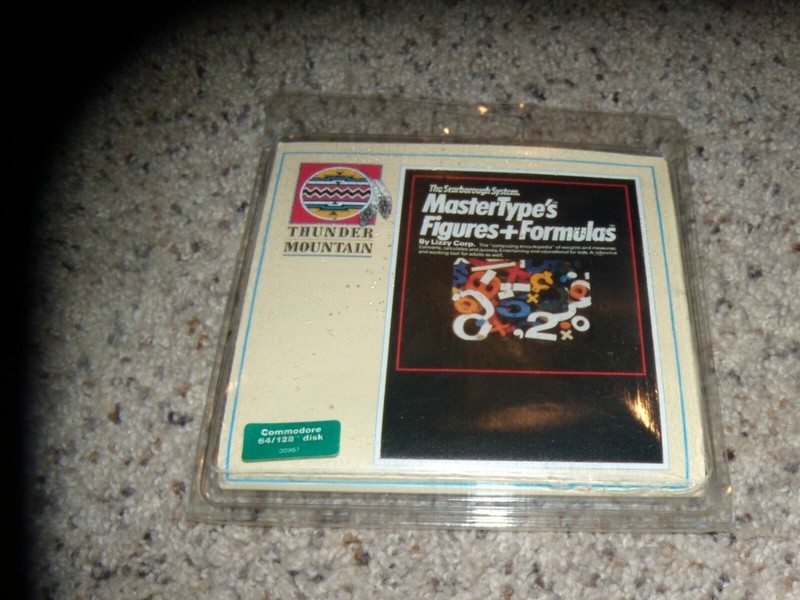 Master Type’s Figures + Formulas Commodore 64 C64 Program New and Sealed