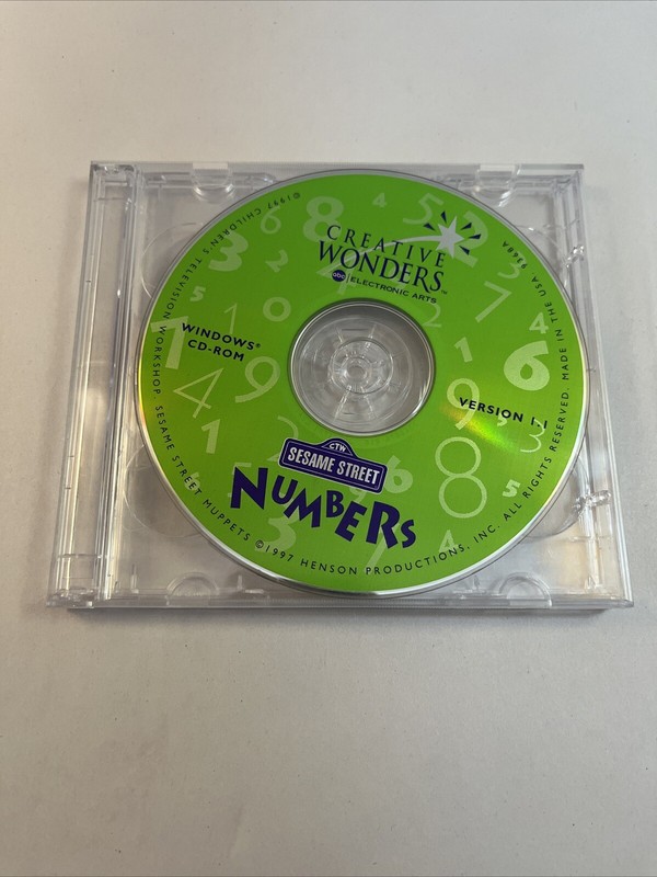 Sesame Street Numbers Creative Wonders Electronic Arts Windows CD-ROMVersion 1.1 gallery