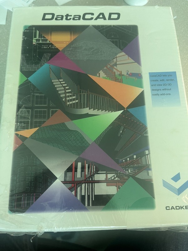 RARE NEW/SEALED VINTAGE SOFTWARE – DATACAD (CADKEY) VERSION 5 – 1994 MS DOS/IBM