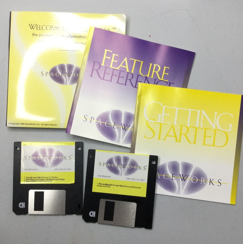 Vintage 1993 Spaceworks Interactive Business Communications Floppy Disks
