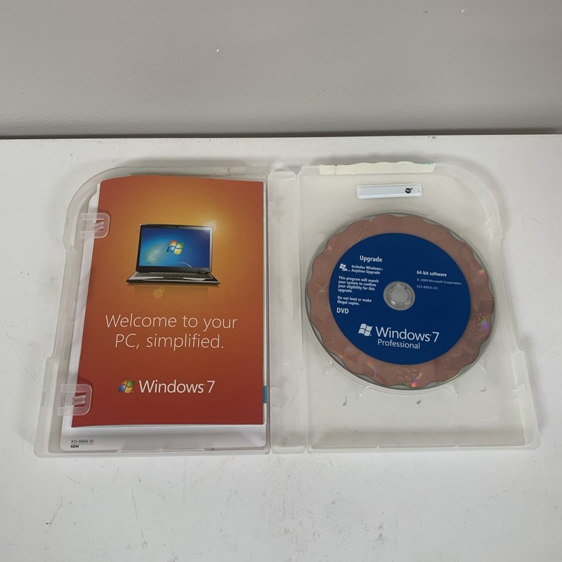 Microsoft Windows 7 Professional Upgrade DVD 32 and 64 Bit w/ Product Key gallery