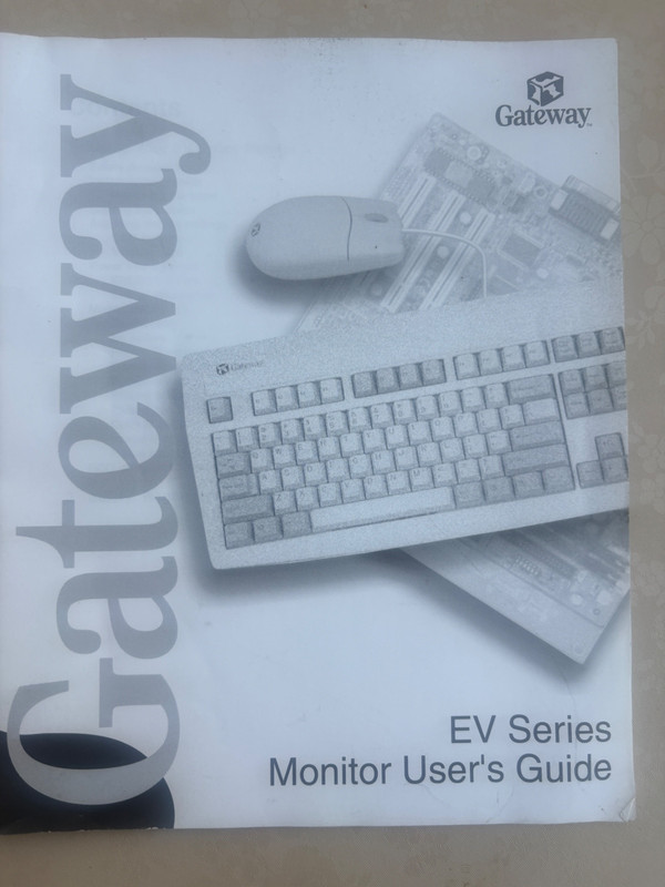 2 GATEWAY BOOKLETS EV SERIES MONITOR USER'S GUIDE & USING HOME NETWORKING gallery