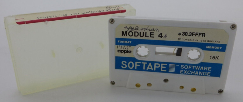 1978 APPLE Computer Cassette Module 4 / Music Softape Software HTF RARE 16K VTG