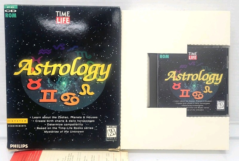 ASTROLOGY PC CD-1 Interactive Disc – Unknown Mysteries Time Life PHILLIPS Boxed