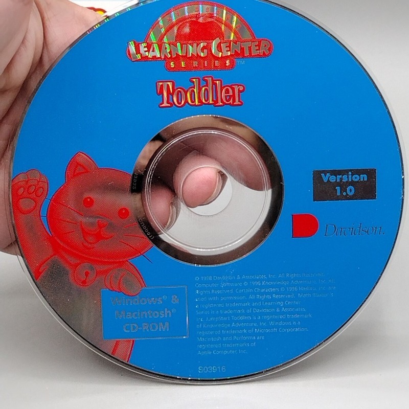 Davidson Learning Center Toddler (PC Windows/Mac) CD ROM - CIB - Works!! gallery