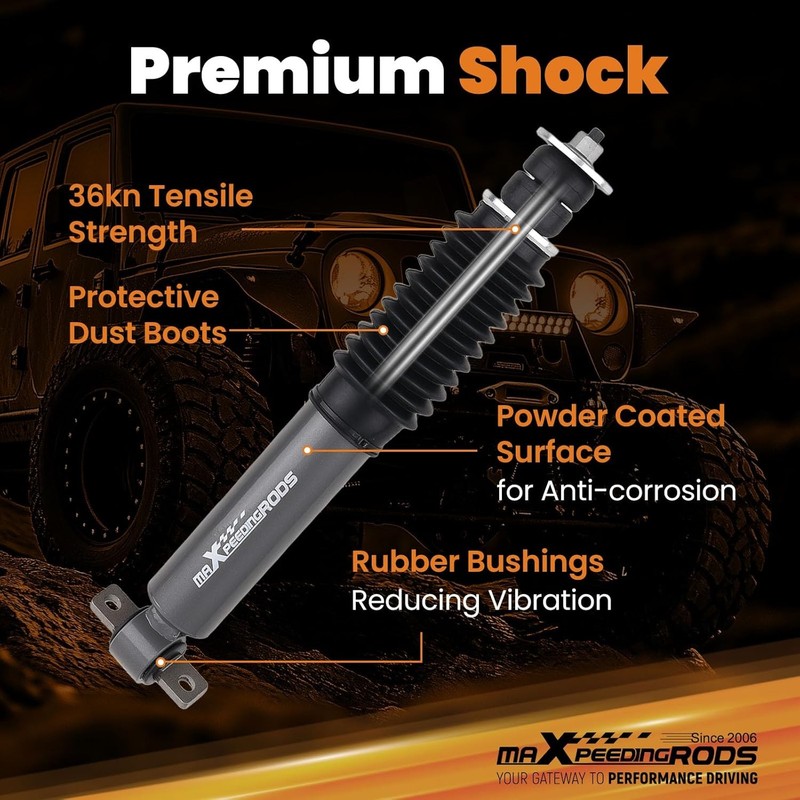 maXpeedingrods 0-2" Lift Shocks for Ram 1500 2WD 2009-2018, Ram 1500 Front gallery