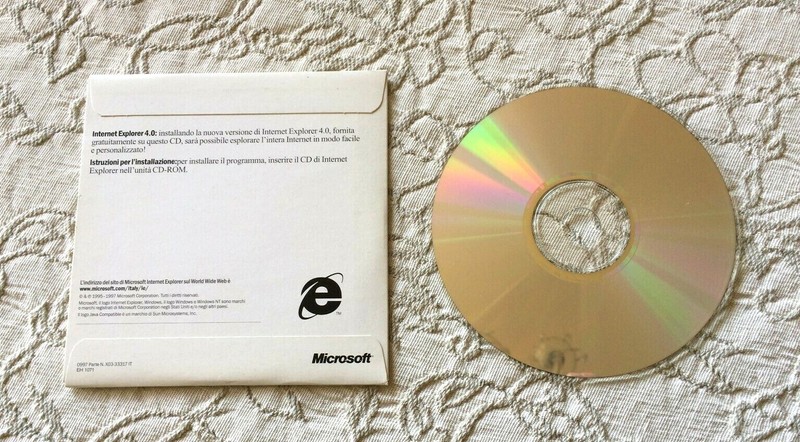 MICROSOFT INTERNET EXPLORER 4.0 WINDOWS 95 / NT SOFTWARE VINTAGE CD ROM BROWSER gallery