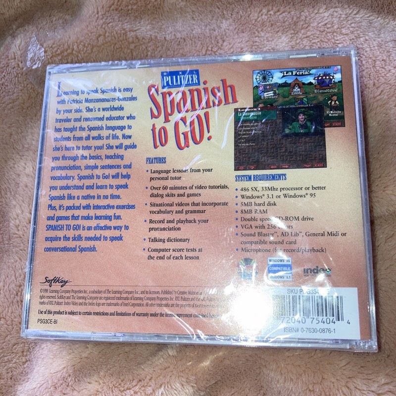 RXL Pulitzer Spanish to Go! (Vintage PC CD-ROM, 1998) gallery