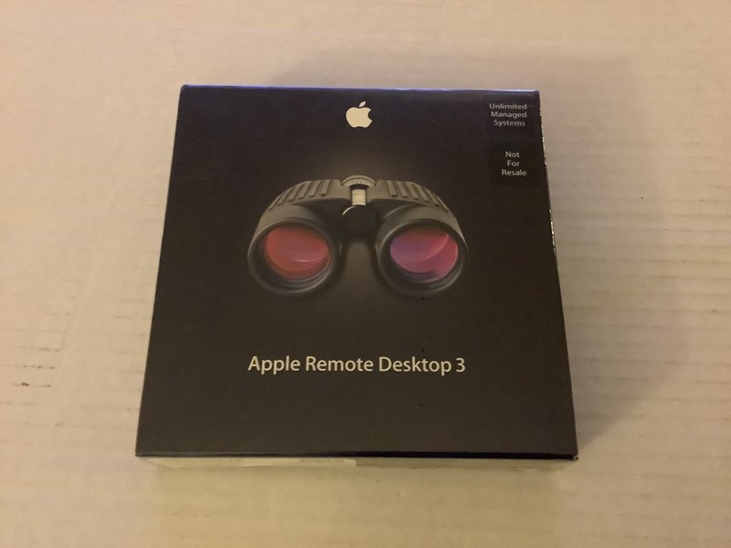 New Sealed Apple Remote Desktop 3 Unlimited Managed Systems Software