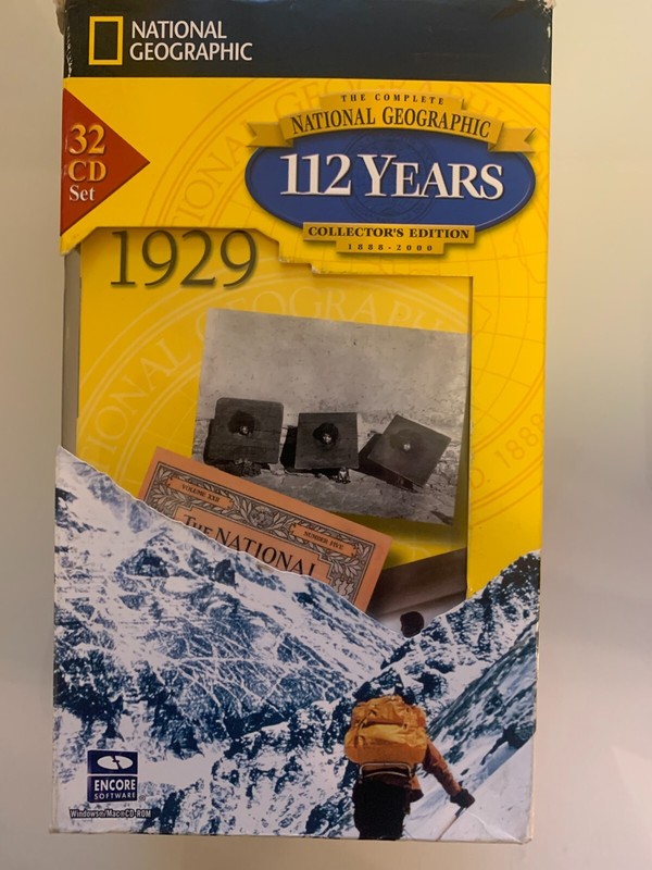 NATIONAL GEOGRAPHIC 112 Year 32 DISC CD-Rom Collectors Set 1888-2000 VG