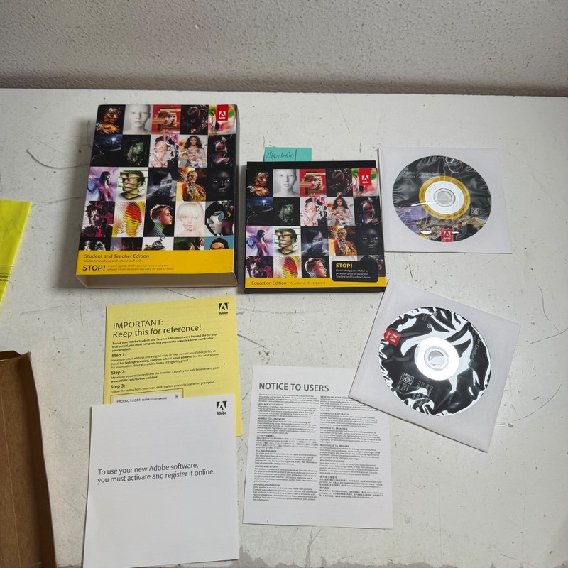 Adobe Creative Suite 6 Master Collection Student & Teacher Edition – Untested
