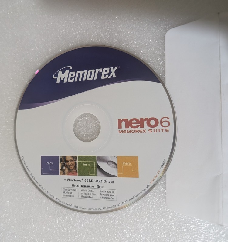 Memorex Nero 6 CD + Manual Memorex Suite 2006 Windows 98se USB Driver 53958258 L gallery