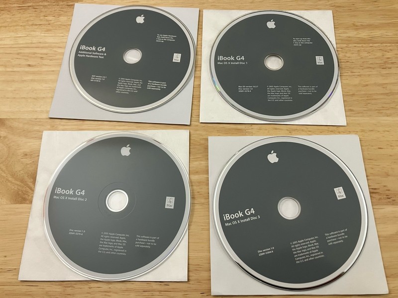 Mac OS X 10.3.7 Software Restore Discs for Apple iBook G4 | 2005 CD-ROM