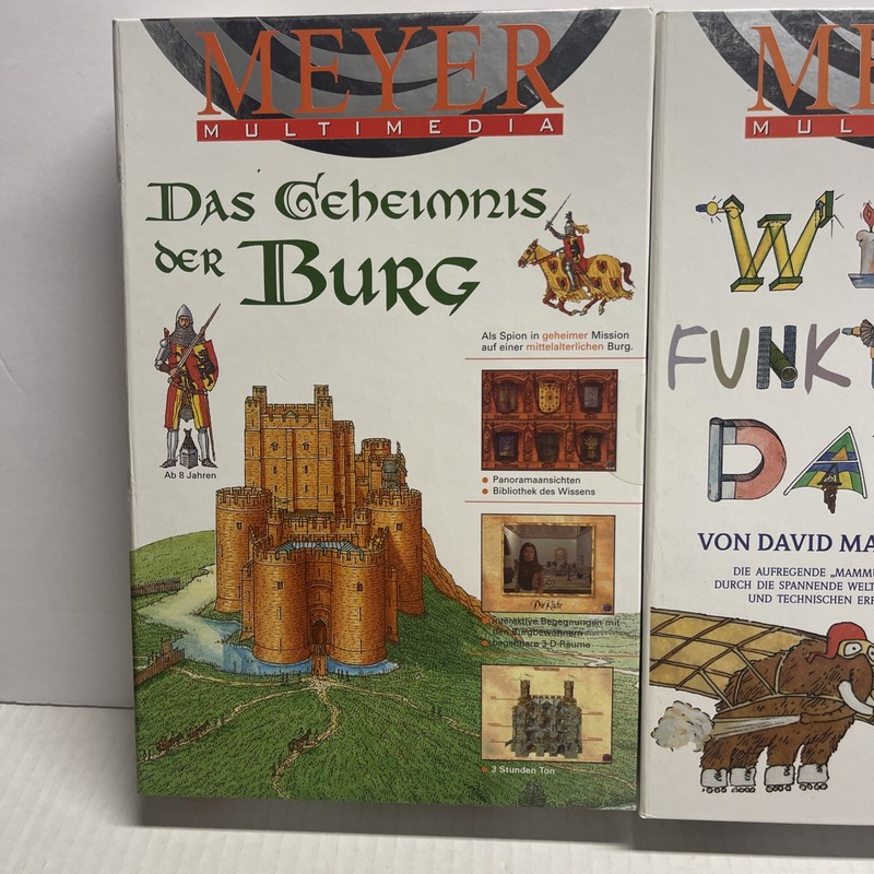 Lot Of 3 German Meyer Multimedia 1997 2 Cd Rom Game Apple /Windows 3.1 95 gallery