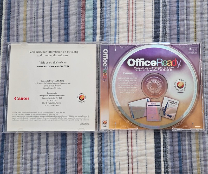 Canon Office Ready, Microsoft Office Templates CD-ROM for Windows 95, 98, NT 4.0 gallery