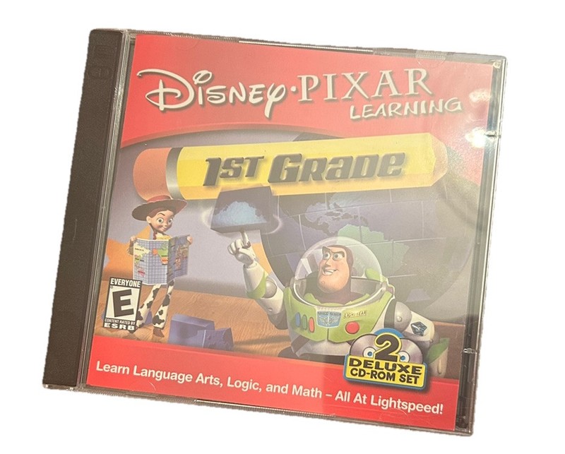 Disney Pixar Learning 1st / First Grade 2 Deluxe CD-ROM Set