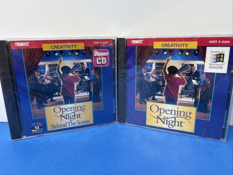 Opening Night & Opening Night Behind the Scenes (PC CD-ROM) SEALED NOS NEW