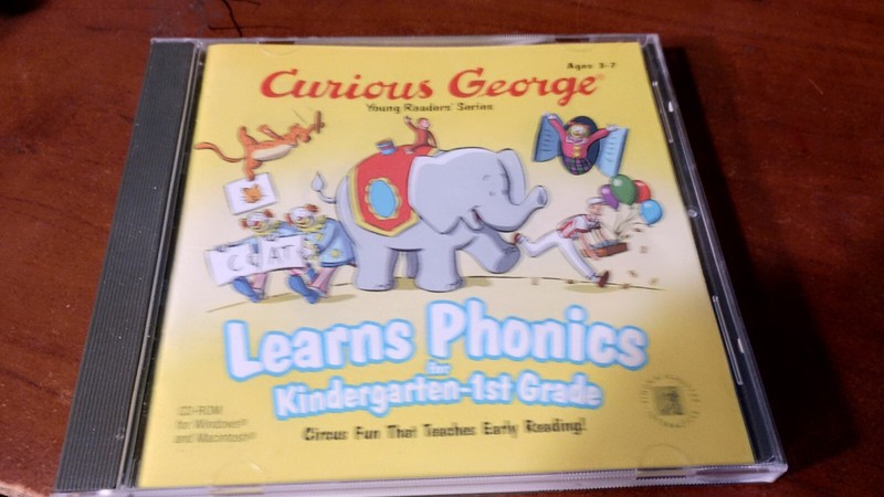 CURIOUS GEORGE LEARNS PHONICS KINDERGARDEN – 1st GRADE YOUNG READERS CD-ROM