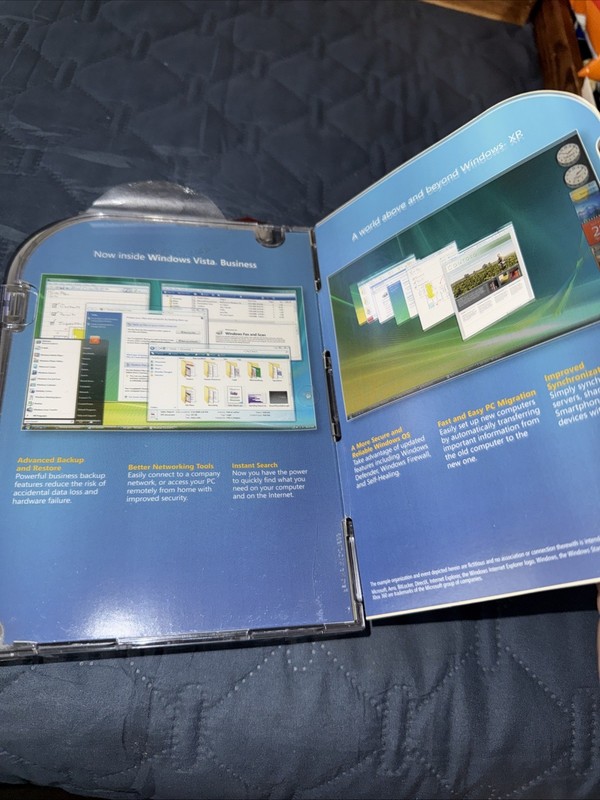 Microsoft Windows Vista Business SP1 DVD w/ Product Key Complete Retail CIB gallery