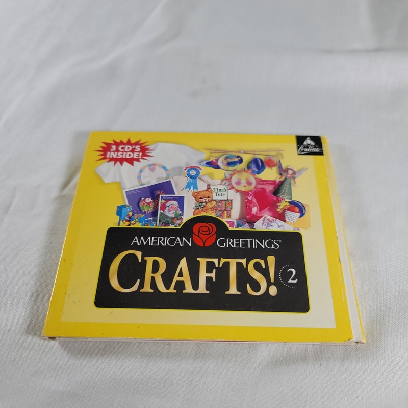 Broderbund American Greetings Crafts #2 3 Cds Inside made for Windows 95, 98, NT