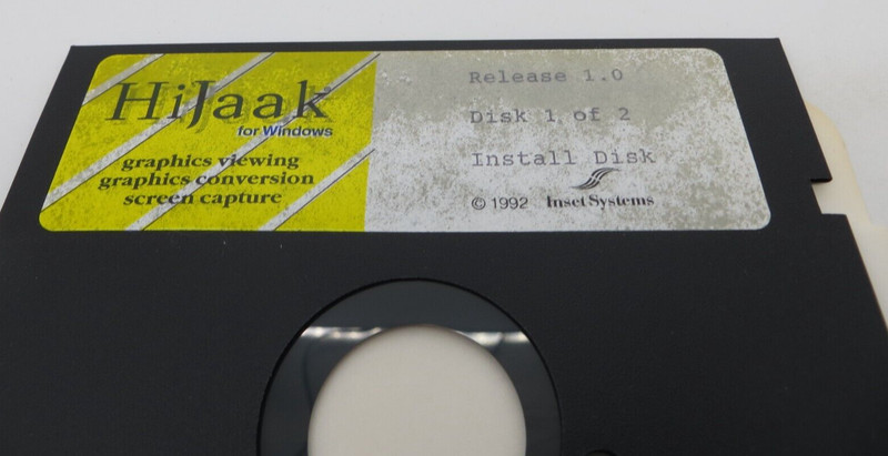 HiJaak For Windows 5.25" Floppy Disks Graphics Viewing Conversion Screen Capture gallery