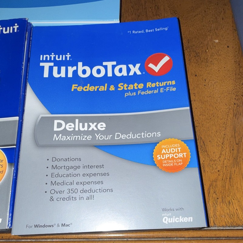 Intuit TurboTax Deluxe Tax Preparation Software 3 CD for Windows gallery