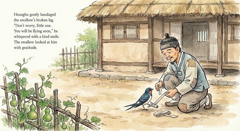 Learn Korean Folktale USB: Bilingual PDF (Eng & Kor) + English Video Story Hangu gallery